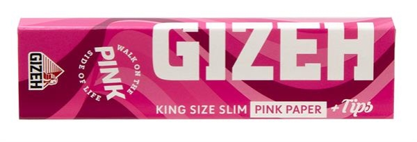 Gizeh ALL PINK King Size Slim Papier + Tips  Zigarettenpapier Blättchen Papers